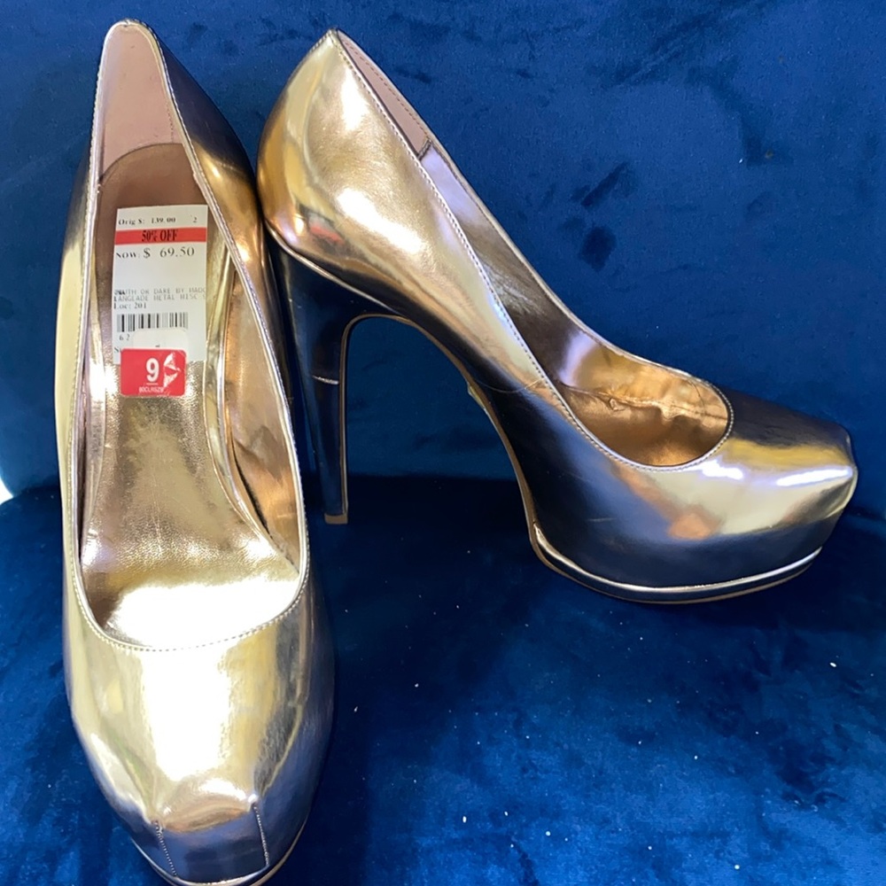 Truth or Dare by Madonna heels sz9  Rose Gold
